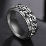 Men Ring High Quality Spinner Chain Punk Women Jewelry for Party Gift