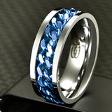 Men Ring High Quality Spinner Chain Punk Women Jewelry for Party Gift