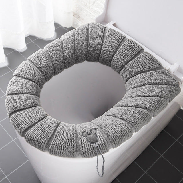 Winter Warm Toilet Seat Cover Closes tool Mat