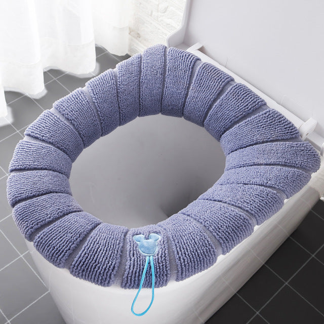 Winter Warm Toilet Seat Cover Closes tool Mat