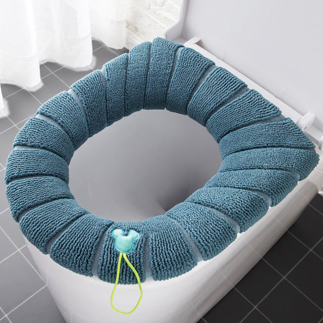 Winter Warm Toilet Seat Cover Closes tool Mat
