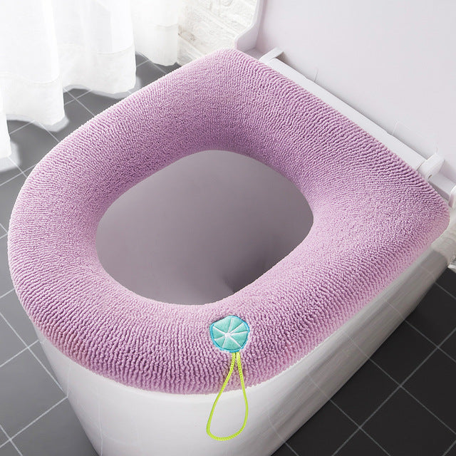 Winter Warm Toilet Seat Cover Closes tool Mat