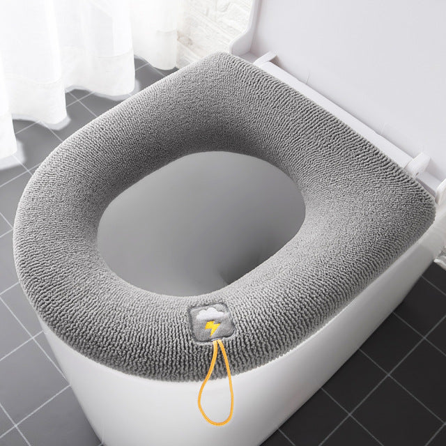 Winter Warm Toilet Seat Cover Closes tool Mat