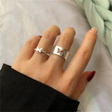 FNIO Bohemian Gold Chain Rings Set For Women