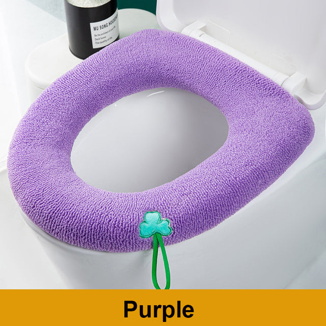 Winter Warm Toilet Seat Cover Closes tool Mat