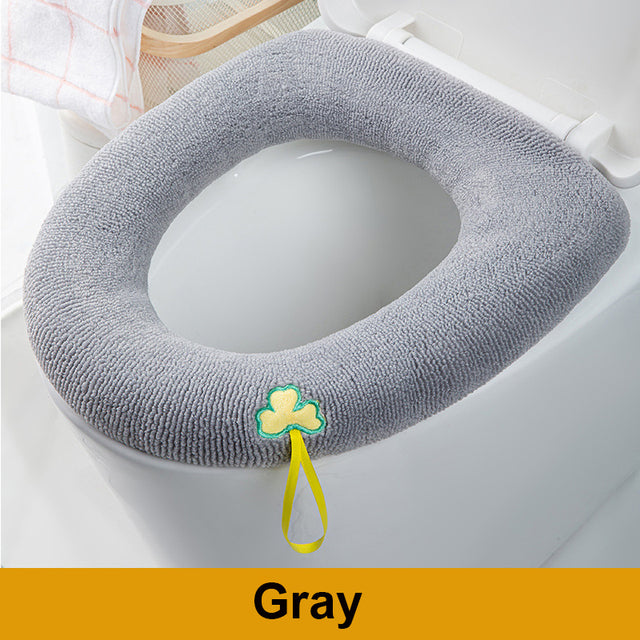 Winter Warm Toilet Seat Cover Closes tool Mat