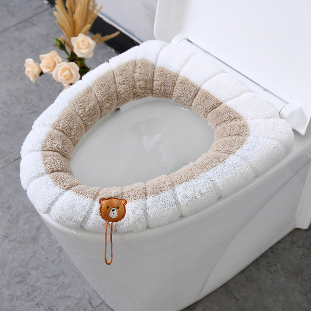 Winter Warm Toilet Seat Cover Closes tool Mat