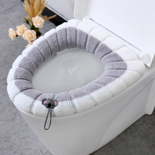 Winter Warm Toilet Seat Cover Closes tool Mat