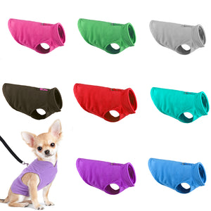 Winter Soft Fleece Pet Dog Clothes Puppy Clothing French Bulldog Coat Pug Costumes Jacket For Small Dogs