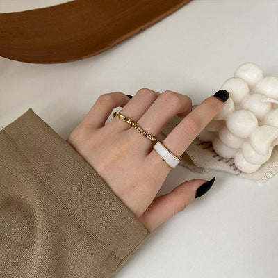 Silver Color Butterfly Rings For Women Men Lover Couple Ring Set