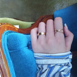 Silver Color Butterfly Rings For Women Men Lover Couple Ring Set