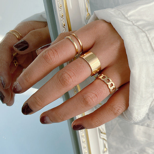 Silver Color Butterfly Rings For Women Men Lover Couple Ring Set