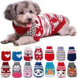 Warm Dog Clothes for Small Medium Dogs Knitted Cat Sweater Pet Clothing