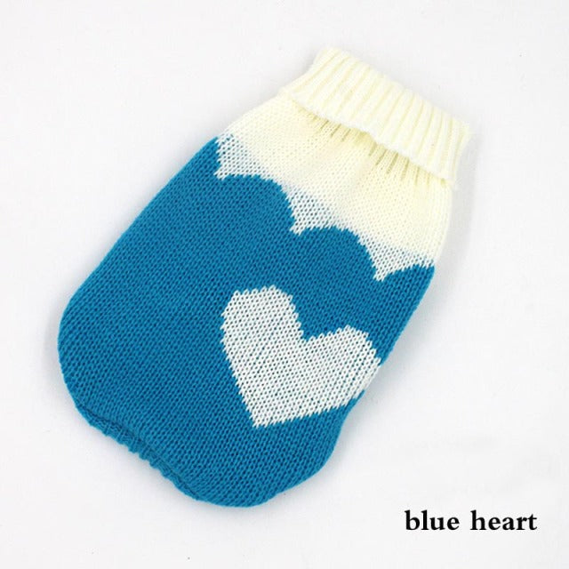 Warm Dog Clothes for Small Medium Dogs Knitted Cat Sweater Pet Clothing
