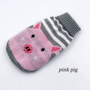 Warm Dog Clothes for Small Medium Dogs Knitted Cat Sweater Pet Clothing