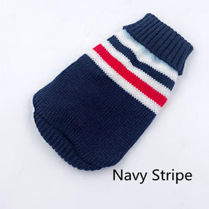 Warm Dog Clothes for Small Medium Dogs Knitted Cat Sweater Pet Clothing