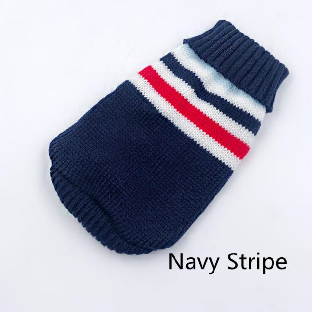 Warm Dog Clothes for Small Medium Dogs Knitted Cat Sweater Pet Clothing