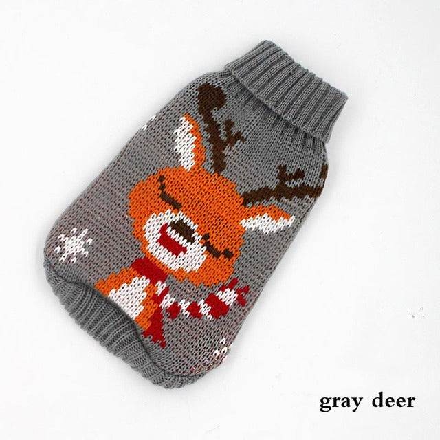 Warm Dog Clothes for Small Medium Dogs Knitted Cat Sweater Pet Clothing