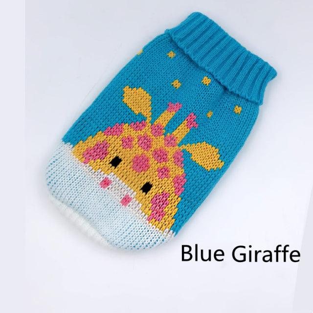 Warm Dog Clothes for Small Medium Dogs Knitted Cat Sweater Pet Clothing