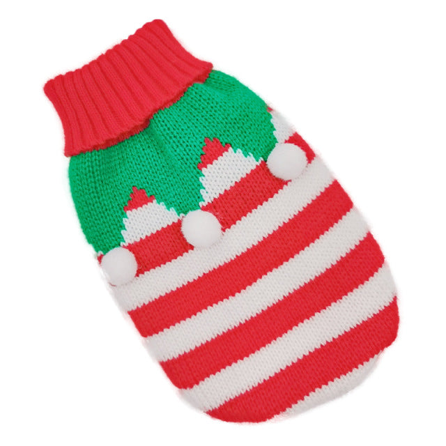 Warm Dog Clothes for Small Medium Dogs Knitted Cat Sweater Pet Clothing