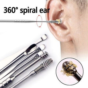 Stainless Steel Earpick Wax Remover piercing kit