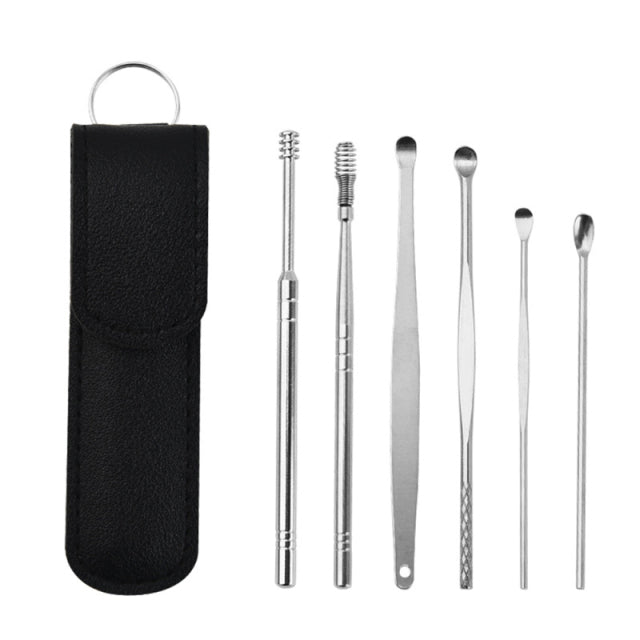 Stainless Steel Earpick Wax Remover piercing kit