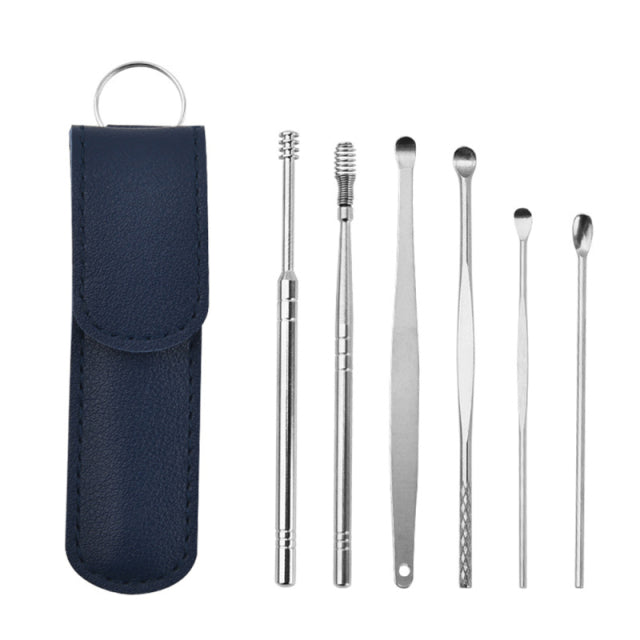Stainless Steel Earpick Wax Remover piercing kit
