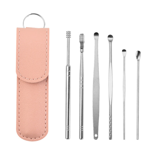 Stainless Steel Earpick Wax Remover piercing kit