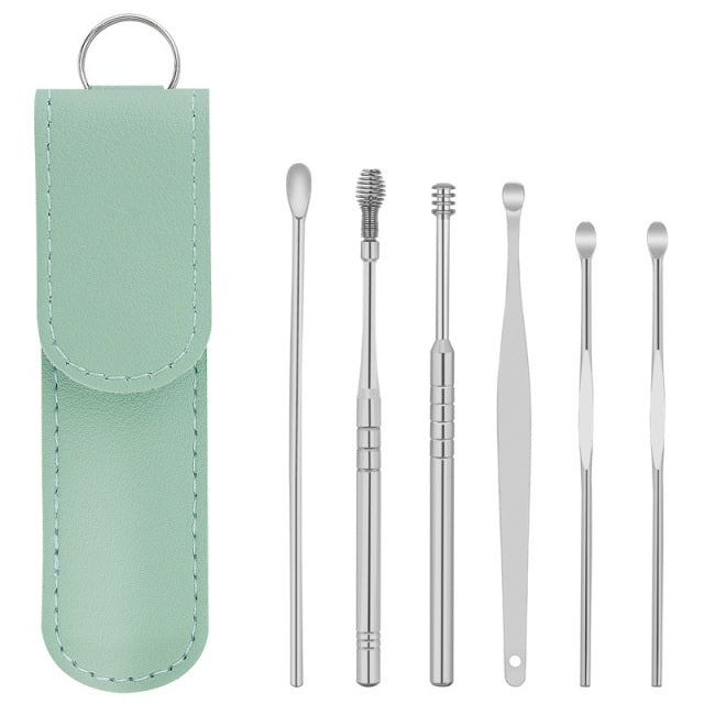 Stainless Steel Earpick Wax Remover piercing kit