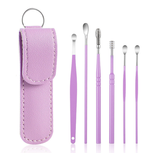 Stainless Steel Earpick Wax Remover piercing kit
